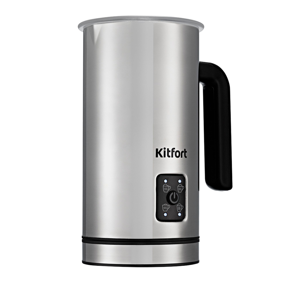 Вспениватель молока Kitfort КТ-758, серый металлик, капучинатор .