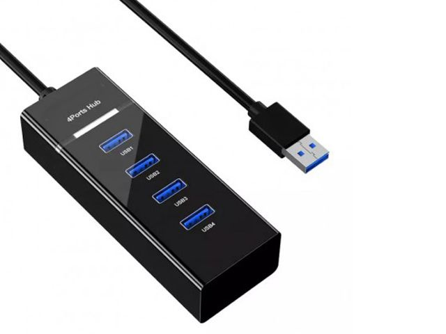 Хаб USB KS-is 1xUSB 3.0 3xUSB 2.0 F - USB 3.0 Type-A M 1.2m KS-728 #1