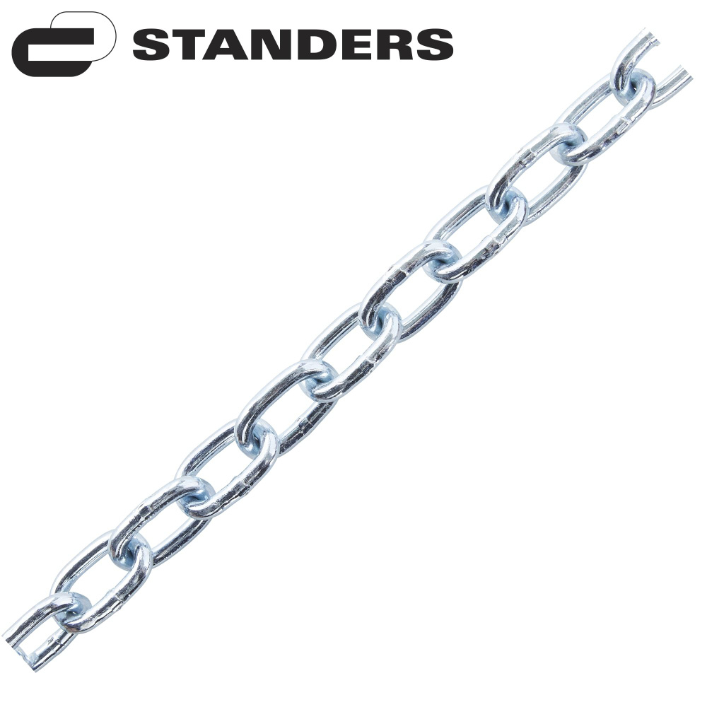 Цепь Standers оцинкованная сталь короткое звено 6 мм 5 м/уп. #1