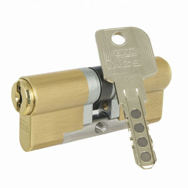 Цилиндровый механизм EVVA MCS 72 mm 31x41 ключ-ключ золото #1