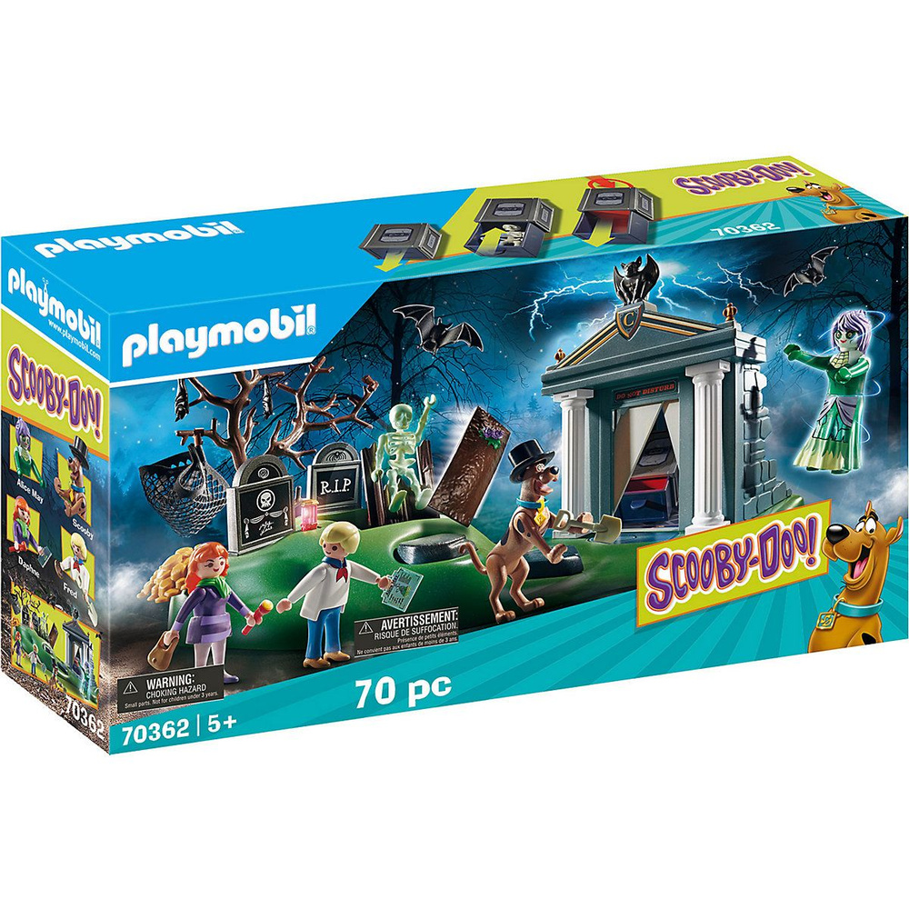 PLAYMOBIL 70362 СКУБИ ДУ Приключения на кладбище - купить с доставкой по  выгодным ценам в интернет-магазине OZON (1225671635)