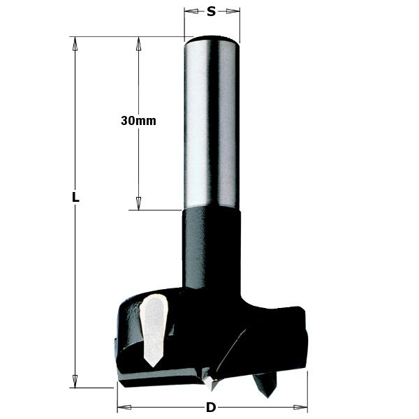 Сверло чашечное СМТ 20 мм HW для фрезера L60 серия 392 (392.200.11)  #1