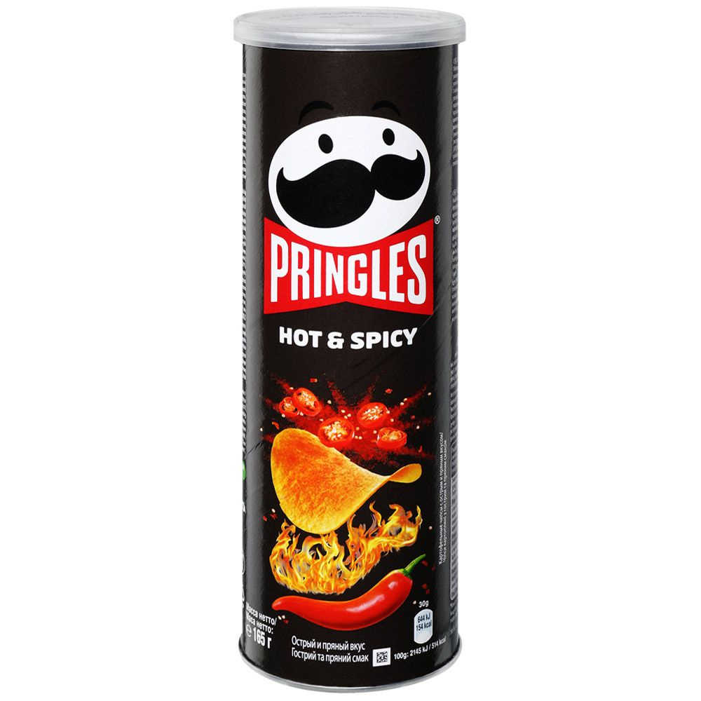 Чипсы Принглс острые Pringles Hot and Spicy, 165 гр. #1