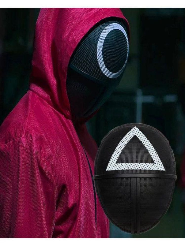 Маска из сериала "Игра в кальмара" охранник, босс - купить по доступным ...