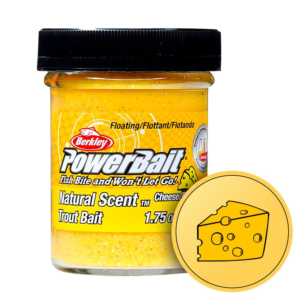 Паста форелевая Berkley PowerBait Natural Scent Trout Bait 50g Cheese/Gltr  (Сыр/Желтый) - купить с доставкой по выгодным ценам в интернет-магазине  OZON (
