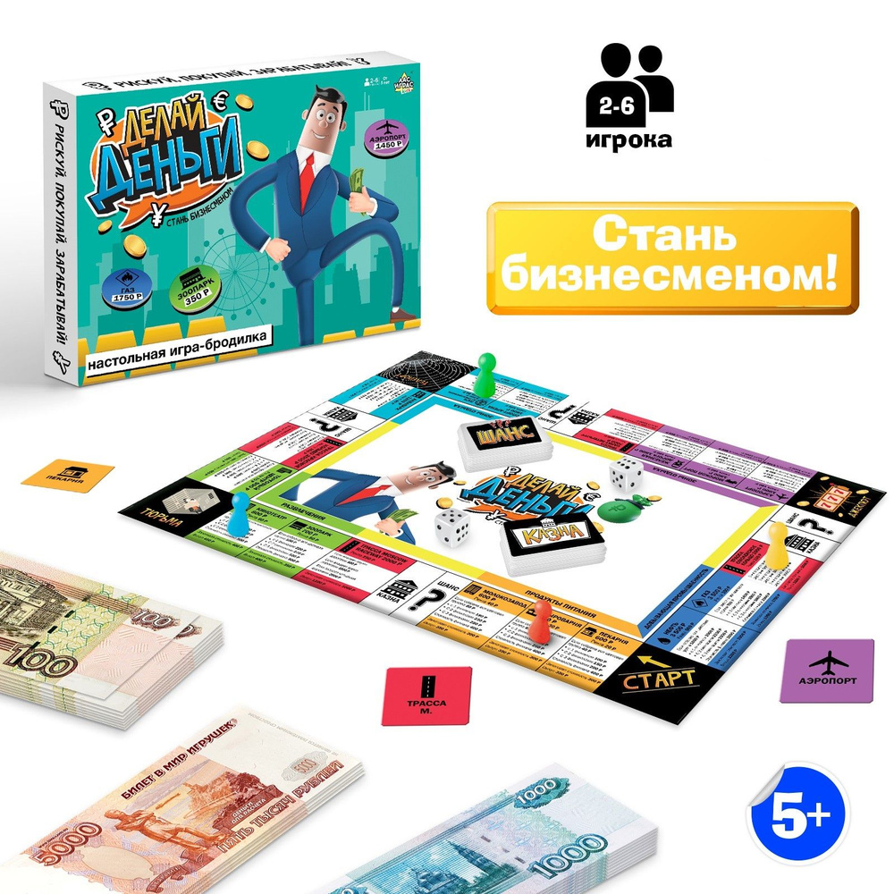 Настольная экономическая игра-бродилка Лас Играс 