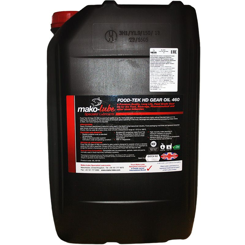 Food-Tek HD gear oil ISO VG 460 Масло для закрытого редуктора 20 л ...