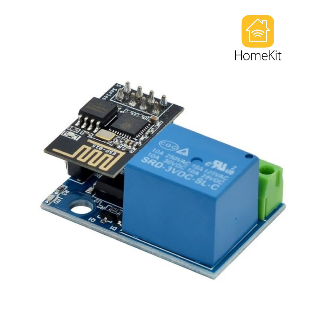 Релейный модуль ESP8266 ESP-01/01S 5В с Wi-Fi (для HomeKit) - купить с  доставкой по выгодным ценам в интернет-магазине OZON (788197884)