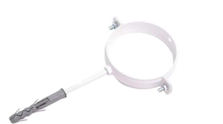 Хомут для водосточных труб 100мм Белый 10шт - купить с доставкой по ...