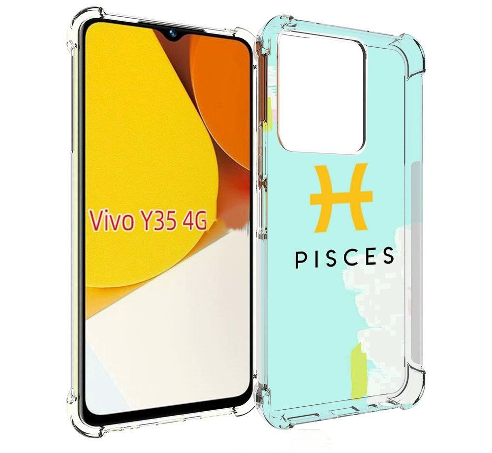 Чехол-бампер MyPads для Vivo Y35 4G 2022 / Vivo Y22 с рисунком  знак-зодиака-рыбы-2, противоударный, силиконовый, с выступами и усиленными  углами для защиты камеры - купить с доставкой по выгодным ценам в  интернет-магазине