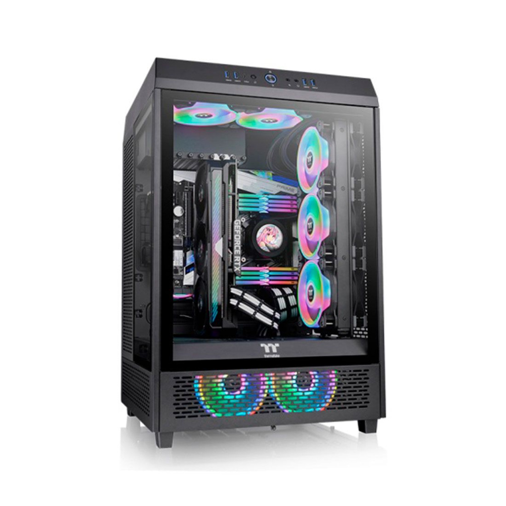 Компьютерный корпус Thermaltake CA-1X1-00M1WN-00, черный (CA-1X1-00M1WN-00)  - купить с доставкой по выгодным ценам в интернет-магазине OZON (1101369740)