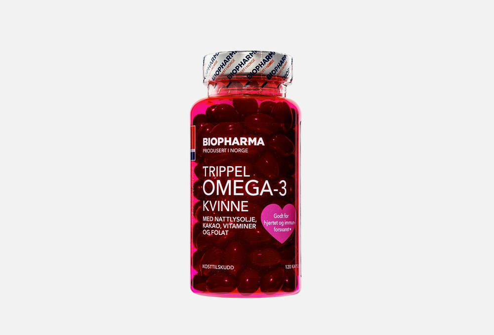 Тройная омега biopharma trippel omega-3 kvinne - купить с доставкой по ...