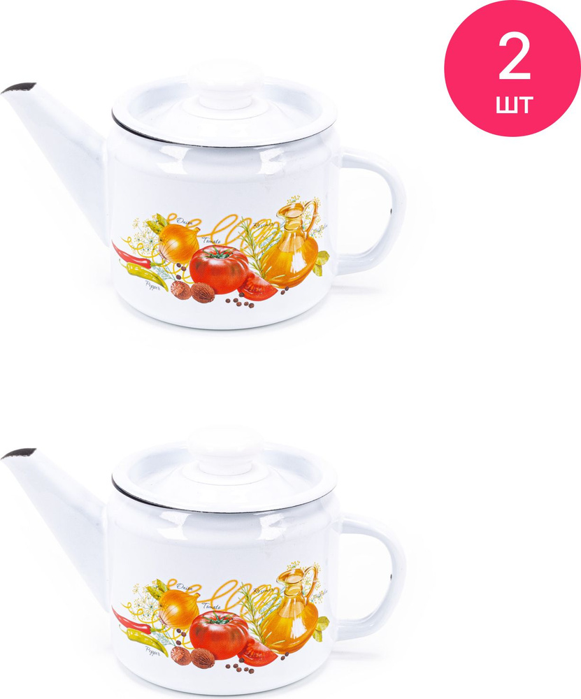 Лысьвенские эмали Чайник, 1 л - купить с доставкой по выгодным ценам в ...