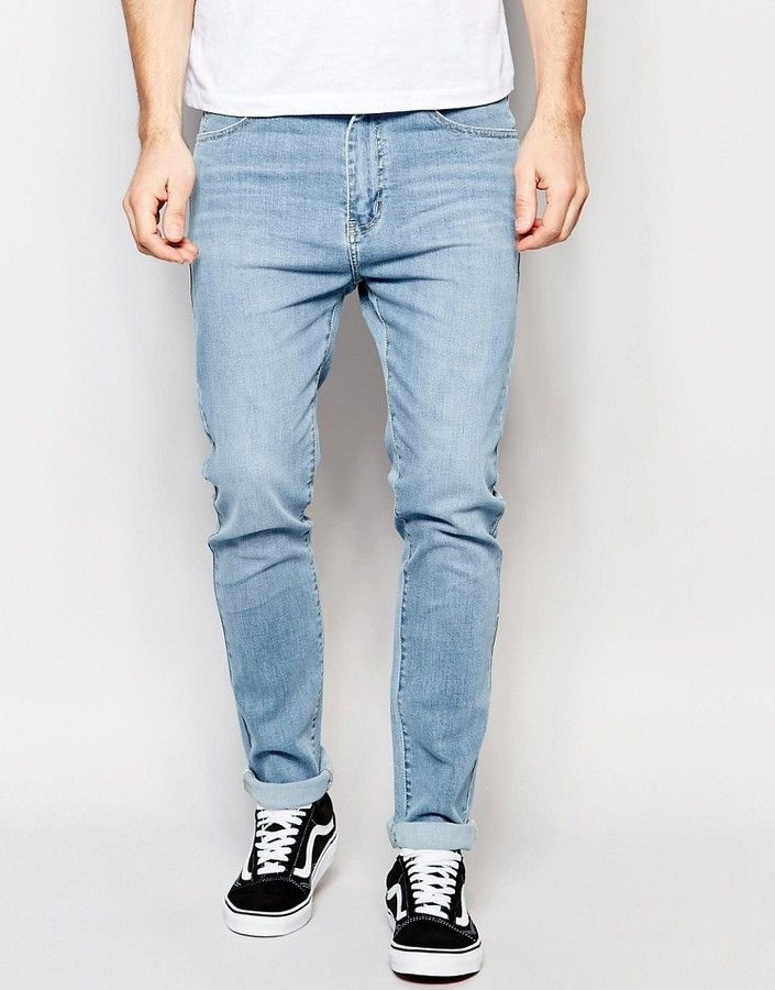 Голубые мужские джинсы купить. Dr Denim джинсы мужские. Джинсы Армани Лайт деним. Светло синие джинсы мужские. Джинсы мужские светлые зауженные.