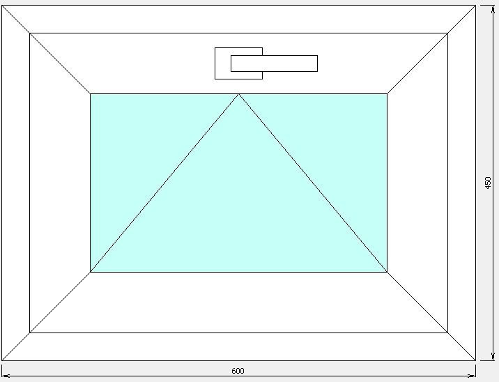 ПВХ окно 600*450 - купить по выгодной цене в интернет-магазине OZON ...