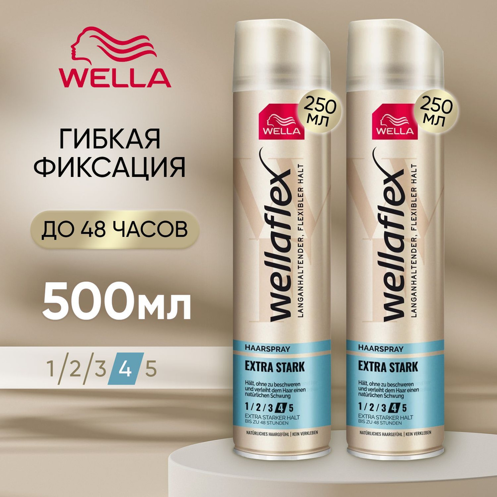 Лак для укладки волос WELLA Лак для волос объем для тонких волос Ультрасильная фиксация Wellaflex