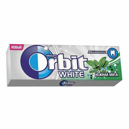 Жевательная резинка Orbit White Нежная мята без сахара 13,6 г, комплект: 3 шт.  #1