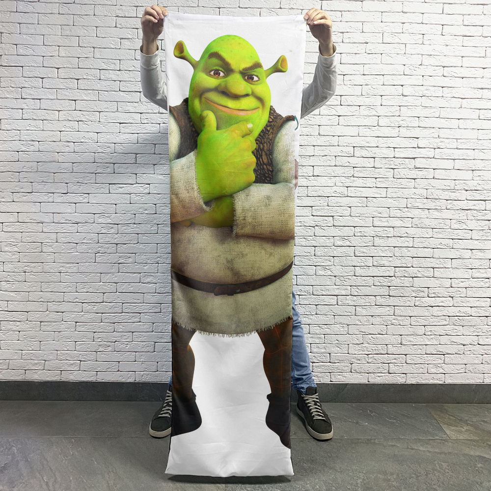 Наволочка для подушки-дакимакуры Шрек 50x170 см - купить с доставкой по ...