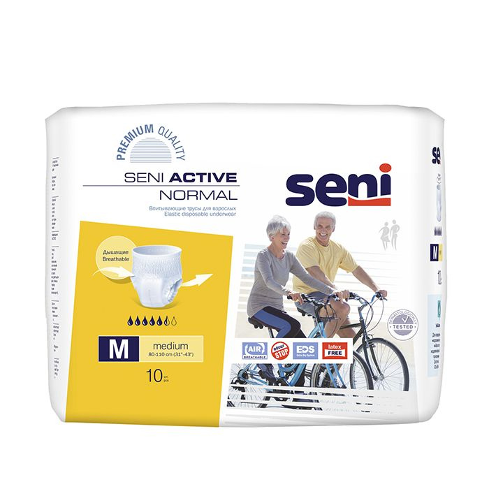 Подгузники-трусы Seni Active Normal Medium (№2), объем талии 80-110 см, 10 шт.  #1