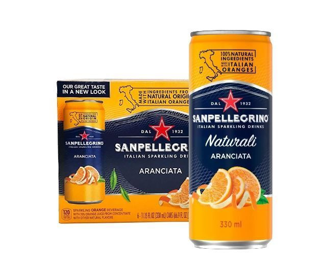 Газированный напиток San Pellegrino Aranciata / Сан Пеллегрино Апельсин, 6 шт * 330 мл, Италия  #1