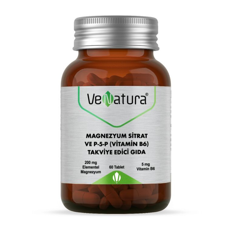 Венатура Магний Цитрат и витамин P5P B6 60 таблеток Venatura Magnezyum ...