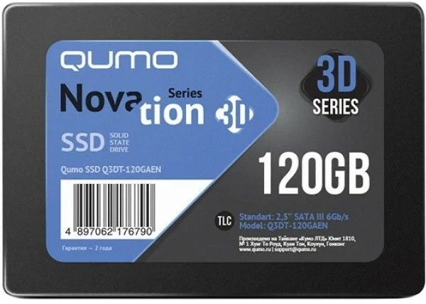 QUMO 120 ГБ Внутренний SSD-диск Q3DT-120GSCY (Q3DT-120GSCY) #1