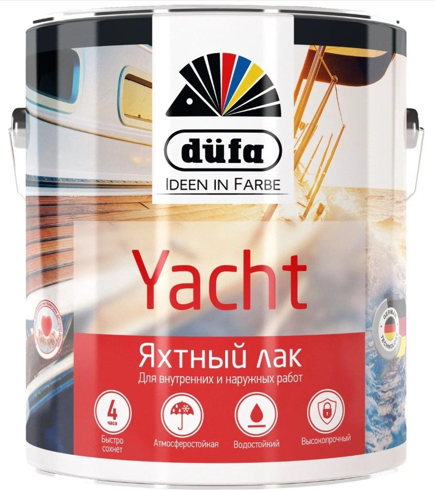 "Dufa Retail" Лак YACHT яхтный глянцевый 750мл #1