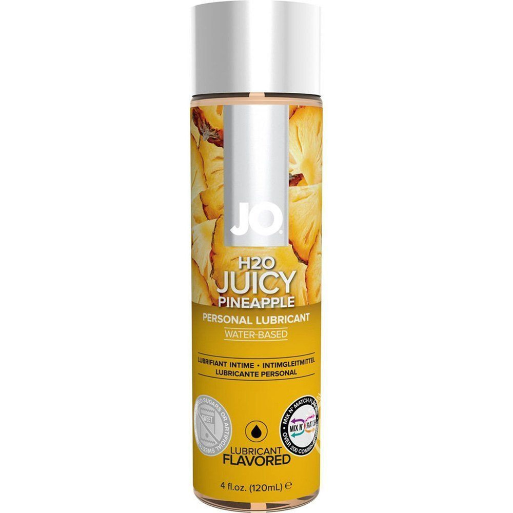 Лубрикант на водной основе с ароматом ананаса JO Flavored Juicy Pineapple - 120 мл  #1