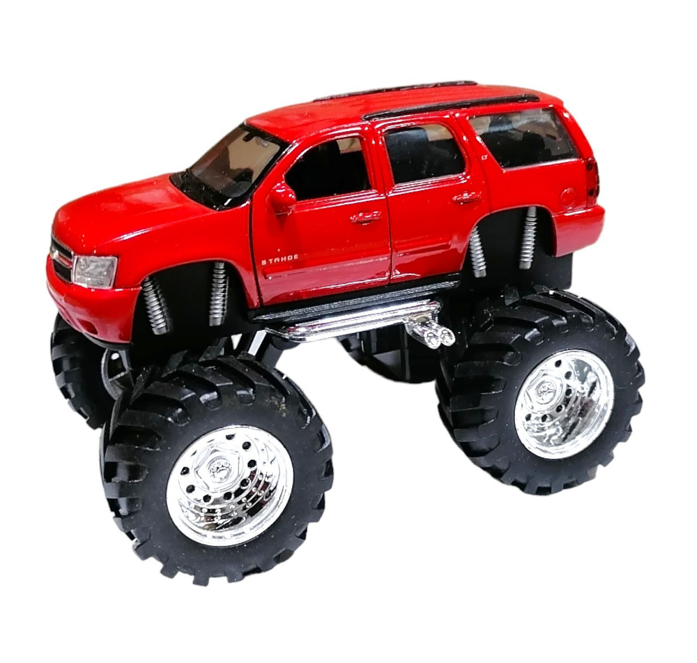 Игрушка модель машины 1:34-39 Chevrolet Tahoe Big Wheel 47002 Welly -  купить с доставкой по выгодным ценам в интернет-магазине OZON (956795803)