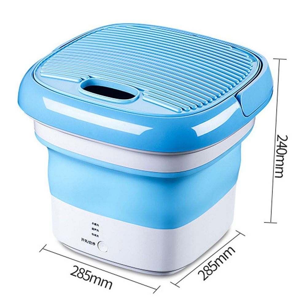 Складная портативная мини стиральная машина с отжимом 5 л, для стирки ...