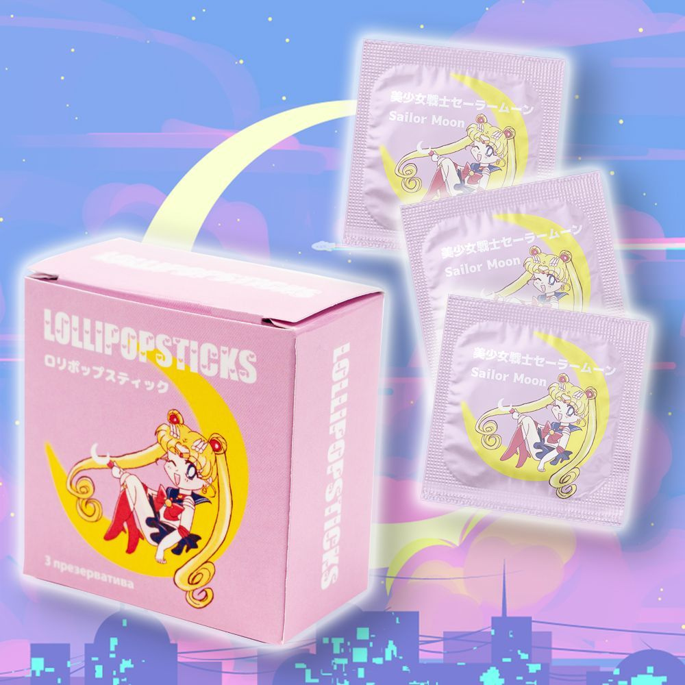 Презервативы аниме Sailor Moon/Сайлор Мун Lollipopsticks классические 3 шт