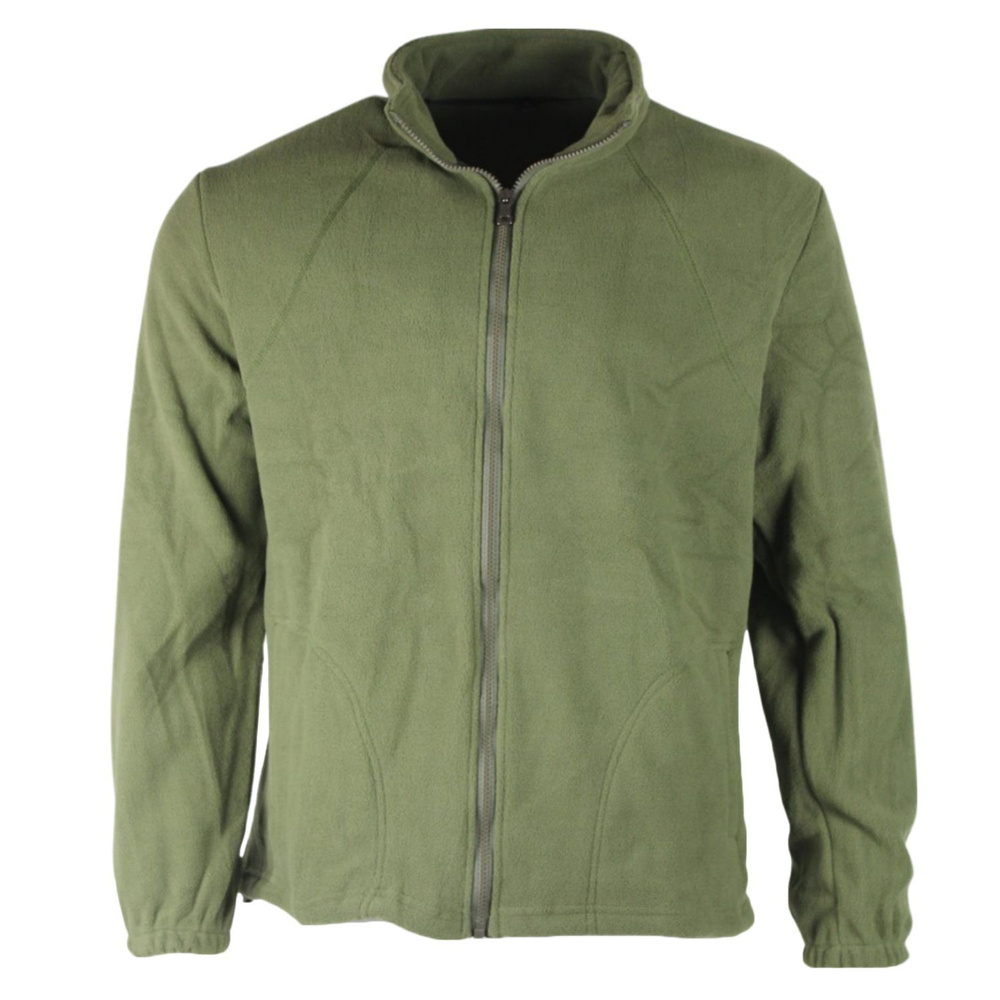Тактическая теплая военная флисовая куртка (кофта / толстовка) спецназа. Цвет зеленая олива, ткань флис, #1