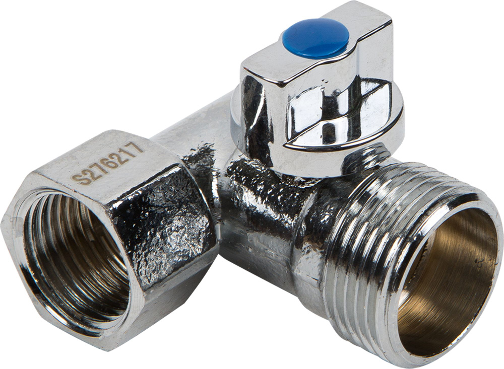 Кран шаровый Equation тройной, для стиральной машины 1/2х3/4х1/2 ...