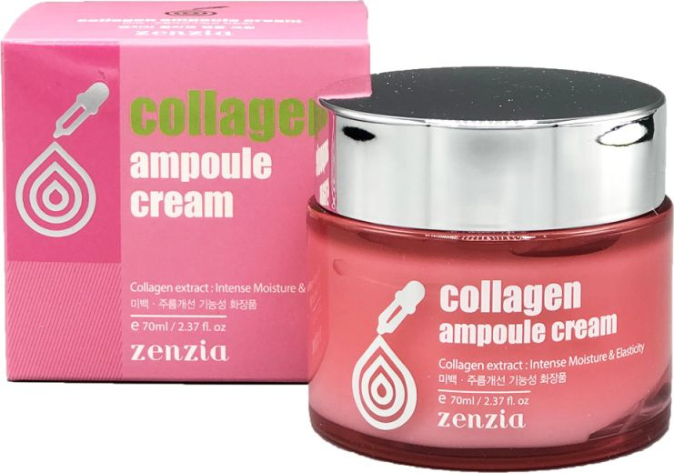 ZENZIA / Зензиа Collagen Ampoule Cream Крем для лица увлажняющий для ...