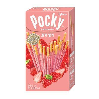 Pocky печенье палочки со вкусом Клубники 45г #1