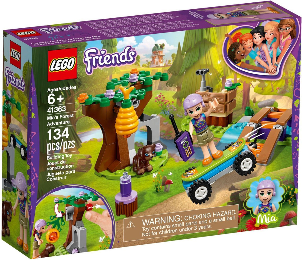 Конструктор LEGO Friends 41363 Лесные приключения Мии - купить с доставкой  по выгодным ценам в интернет-магазине OZON (1002213652)