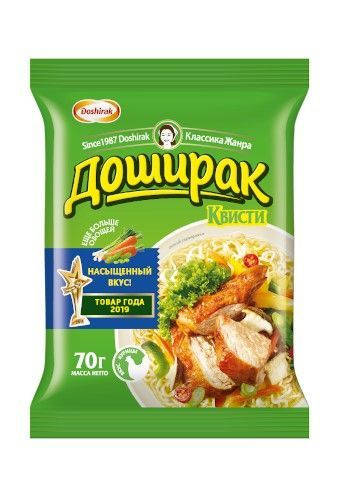 Лапша быстрого приготовления "Доширак Квисти", со вкусом курицы 70гр*48шт (коробка)  #1