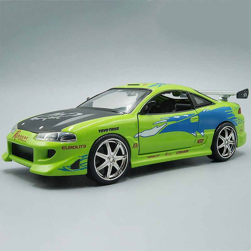 1:24 Литые автомобильные модели игрушек Mitsubishi Eclipse от Брайана для коллекции  #1