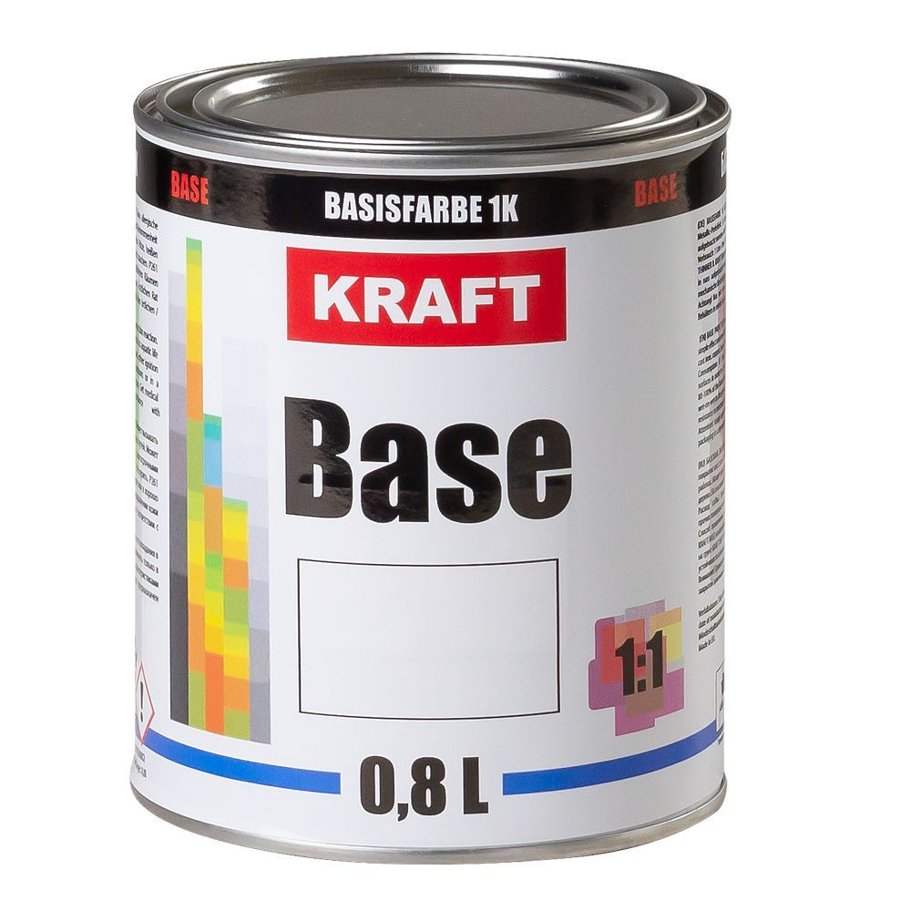 Краска автомобильная "KRAFT BASE" 1:1, базовая, 0,8л (цвет 383, НИАГАРА/ NIAGARA)  #1