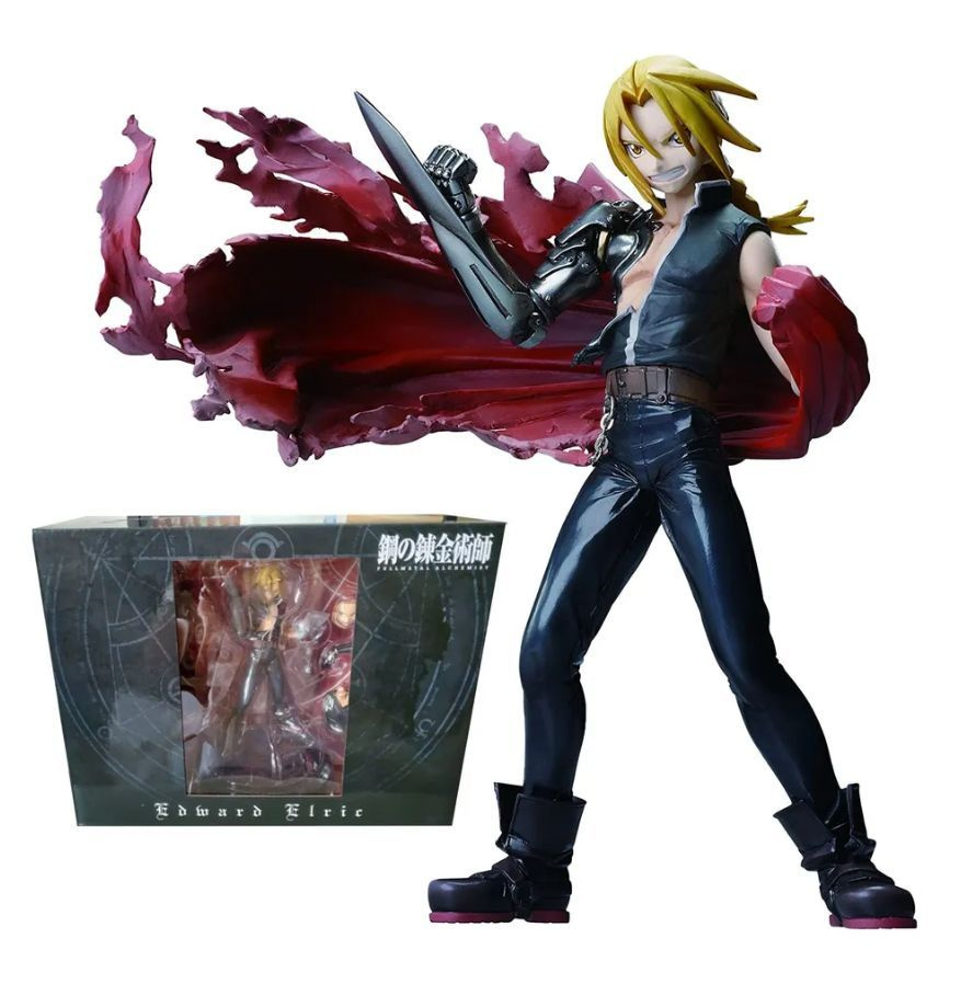 Аниме Фигурка Эдвард Элрик / Edward Elric - Стальной алхимик / Fullmetal  Alchemist 18cm