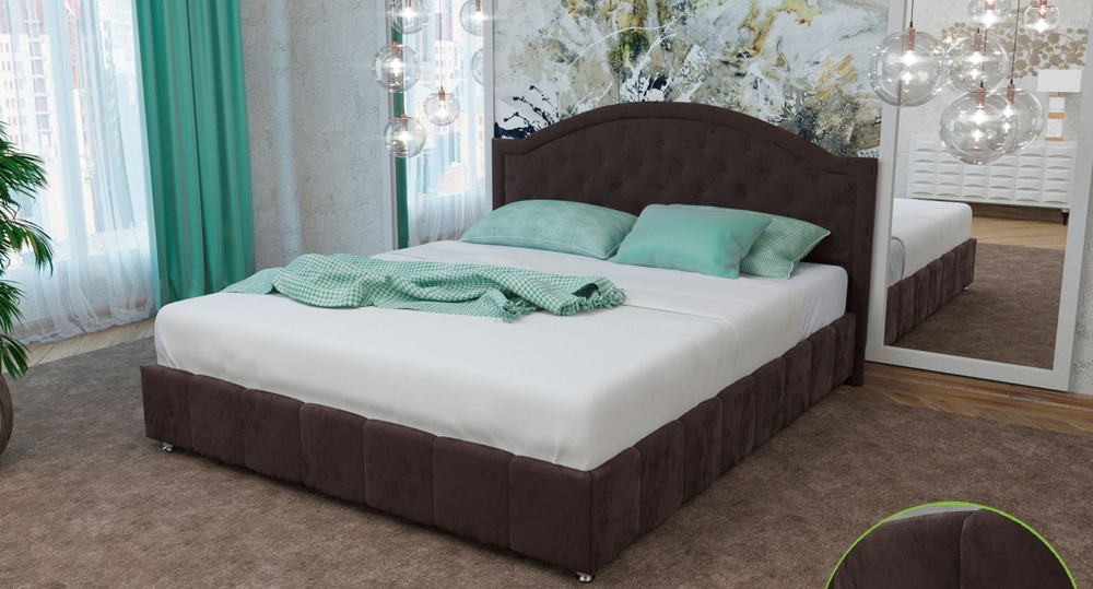 Двуспальная кровать Кровать Болива - купить по выгодной цене винтернет-магазине OZON (1052882579)
