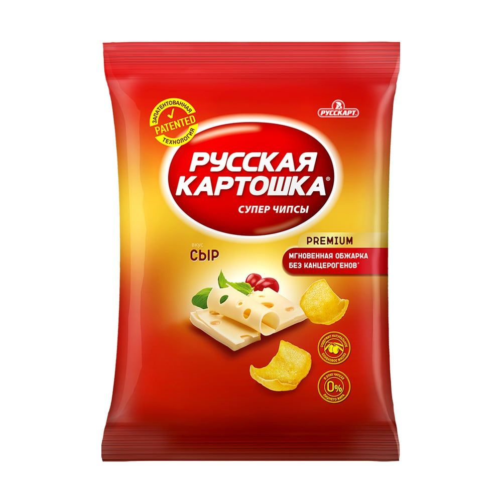 Чипсы "Русская картошка", 120 г, Сыр - купить с доставкой по выгодным ...