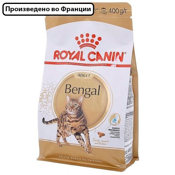 Royal Canin корм для взрослых кошек породы Бенгал, 400 гр - купить с ...