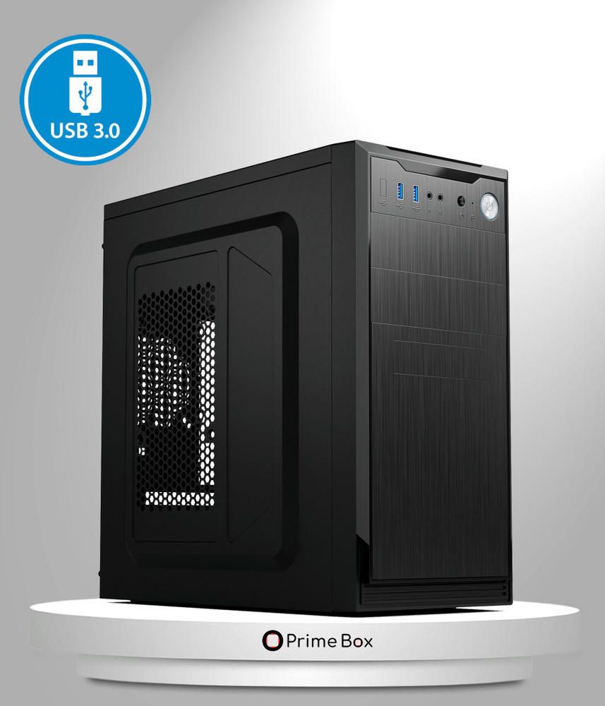 Корпус для компьютера Prime Box S302 (2 - USB 3.0), Micro-ATX / Mini-ITX -  купить с доставкой по выгодным ценам в интернет-магазине OZON (944477233)