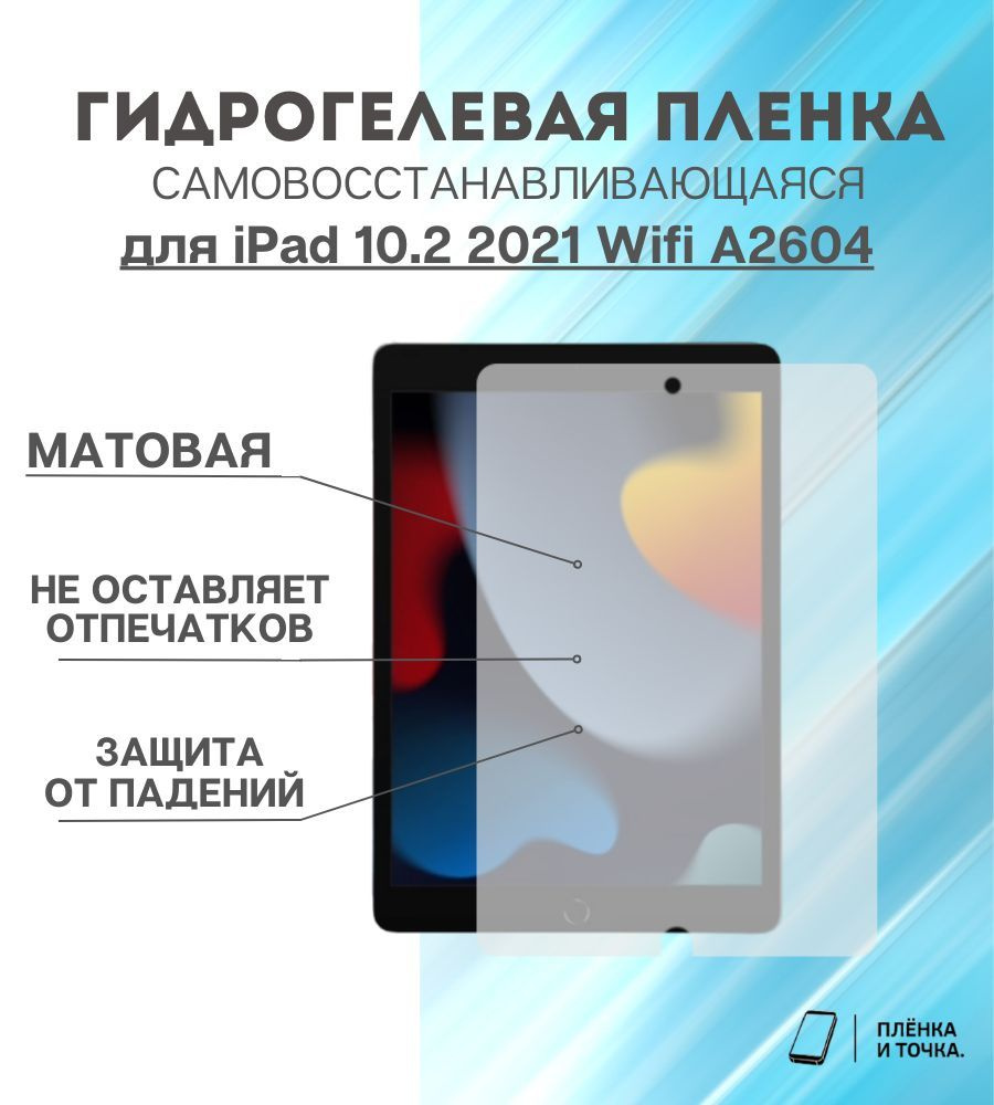 Защитная пленка iPad 10.2 2021 Wifi A2604 - купить по выгодной цене в  интернет-магазине OZON (1079541203)