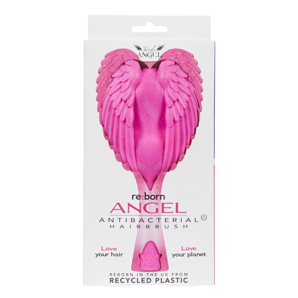 Массажная расческа для волос Tangle Angel Reborn Pink Sparkle