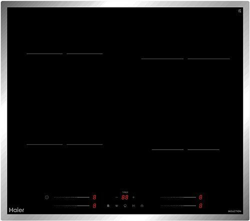 Индукционная варочная панель Haier HHY-Y64SFB, встраиваемая, черный  #1