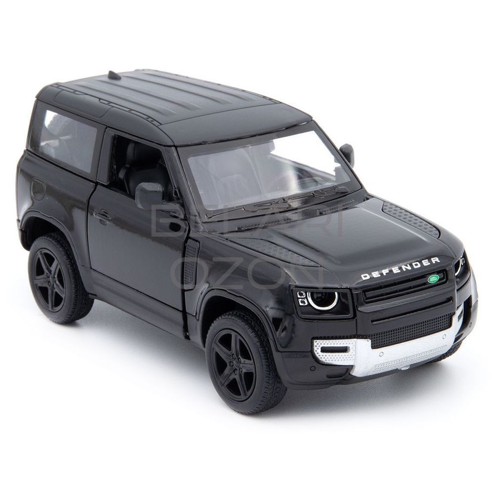 Машинка металлическая Kinsmart 1:36 Land Rover Defender 90 (Ленд Ровер  Дефендер) KT5428D инерционная, двери открываются / Черный - купить с  доставкой по выгодным ценам в интернет-магазине OZON (841991415)