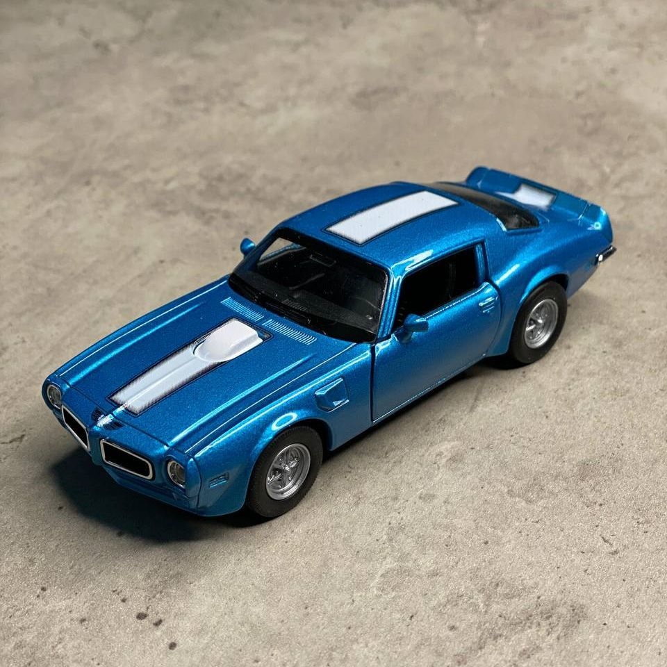 Металлическая машинка Welly PONTIAC FIREBIRD 1972 Понтиак Фаерберд,  инерционная, цвет Синий - купить с доставкой по выгодным ценам в  интернет-магазине OZON (978539435)