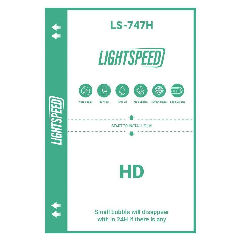 Пленка для плоттера Lightspeed LS-747H TPU 0.2мм глянец HD clear 50шт 180*120мм  #1